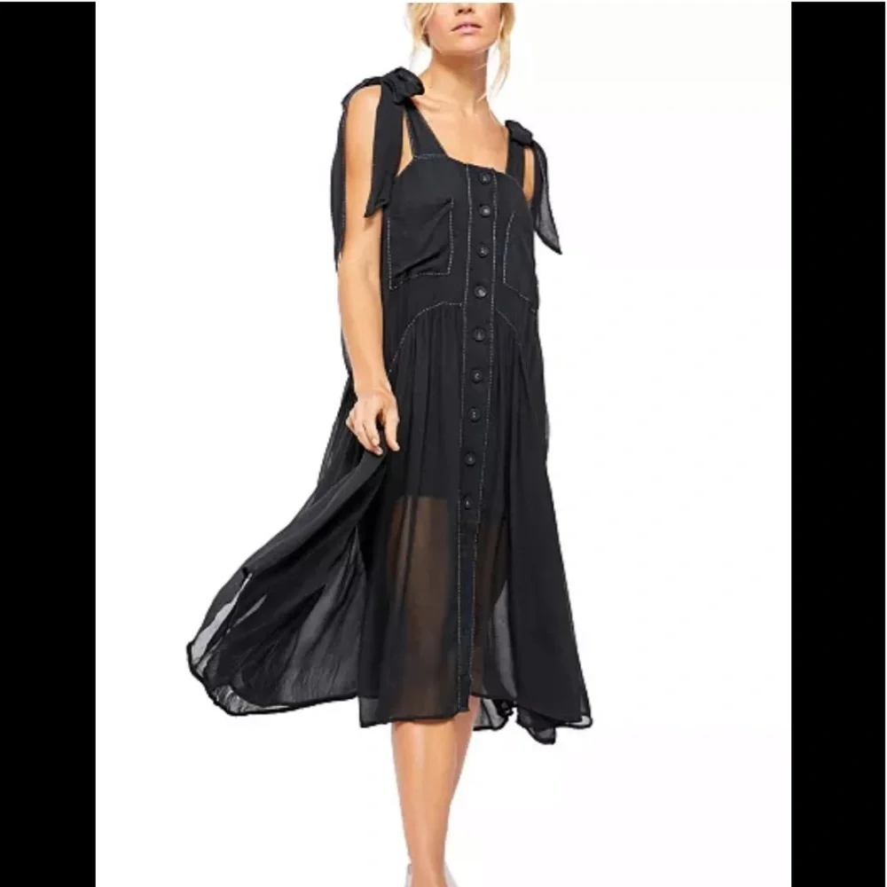 SALE NWT Free People Lou Lou Utility Dress size Large